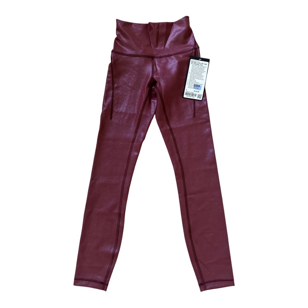 Lululemon Wunder Train High-Rise Tight with Pockets 25” Foil Leggings- Rare Find - Picture 6 of 13